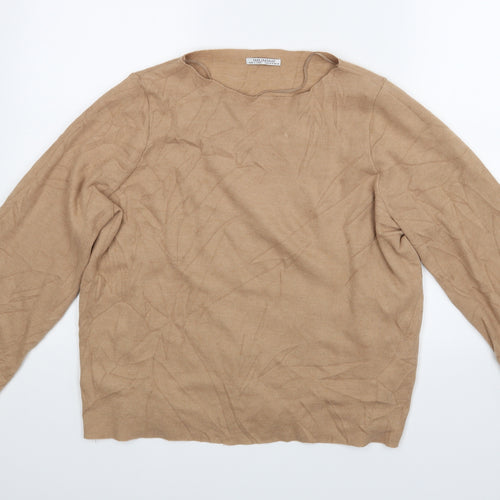 Zara Womens Brown   Basic Blouse Size 8