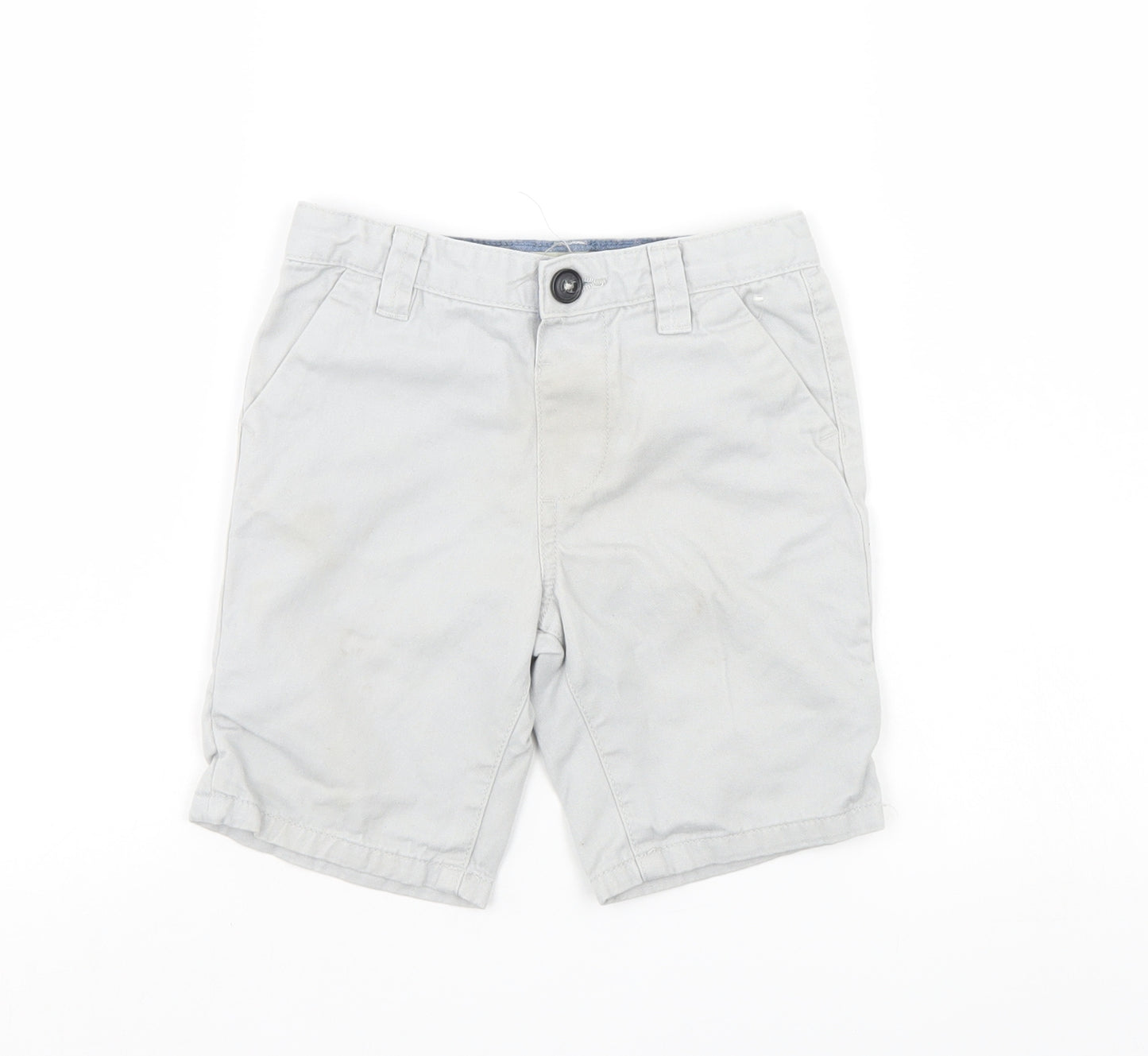 Denim & Co. Boys Grey   Chino Shorts Size 4-5 Years