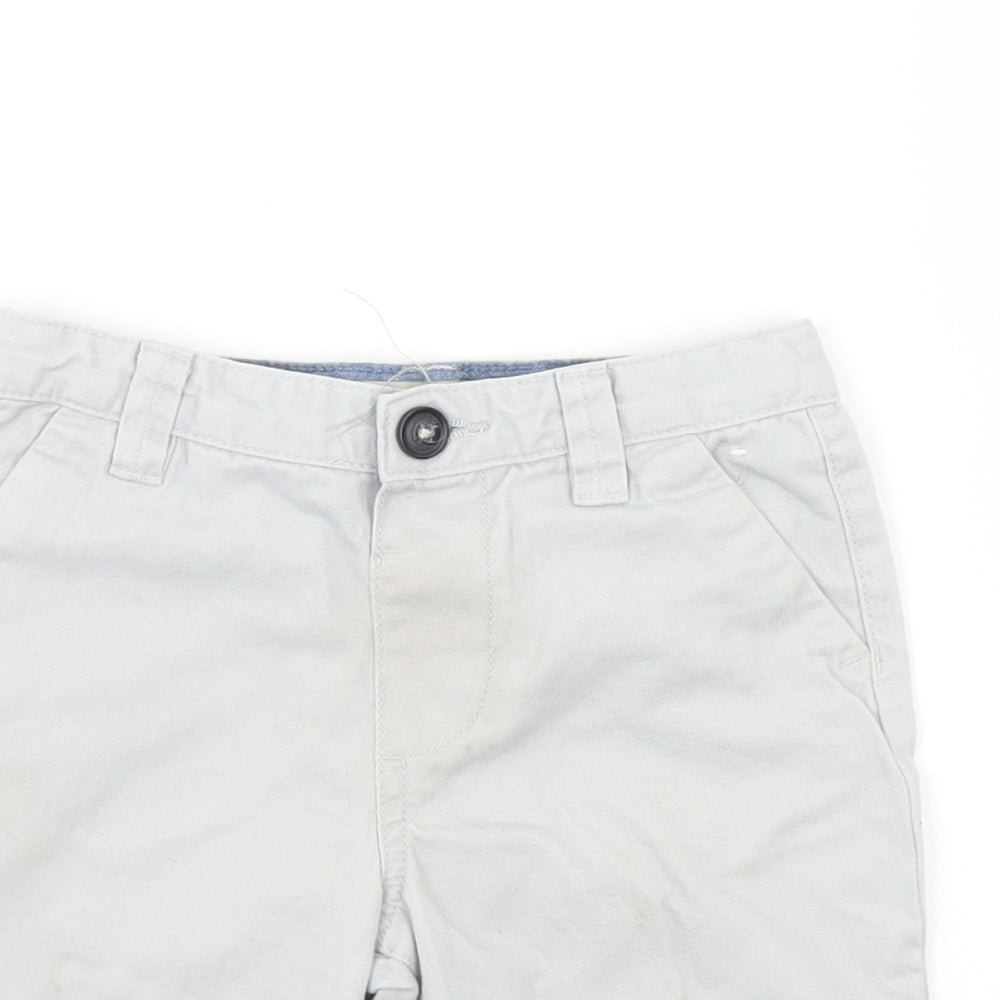 Denim & Co. Boys Grey   Chino Shorts Size 4-5 Years