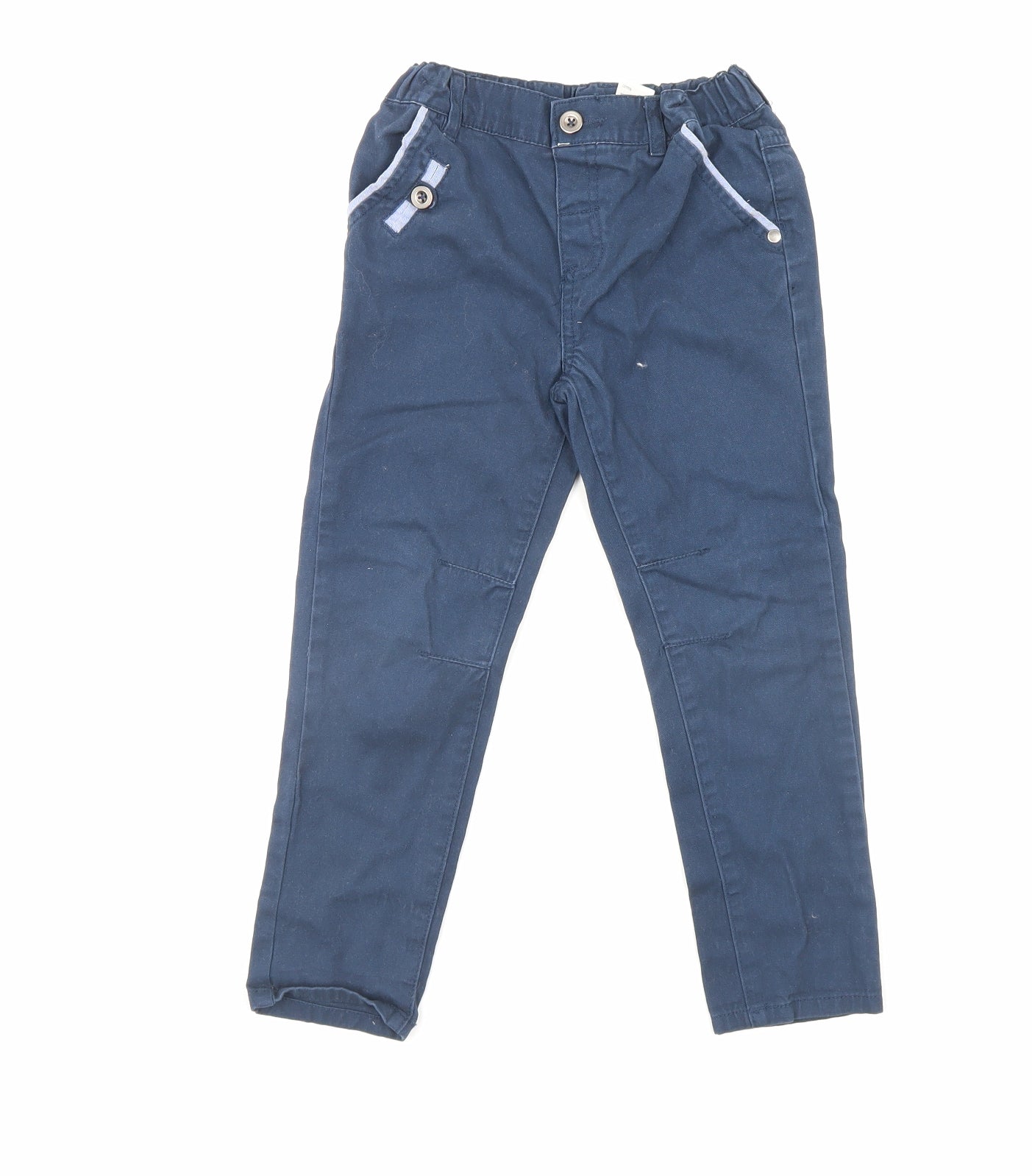 H&T Boys Blue    Trousers Size 4 Years