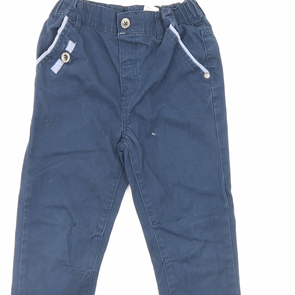 H&T Boys Blue    Trousers Size 4 Years