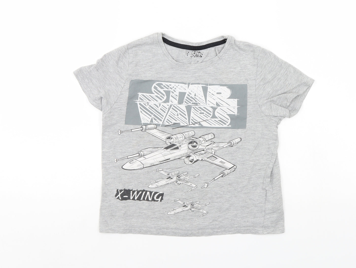Star Wars Boys Grey   Basic T-Shirt   - Star wars