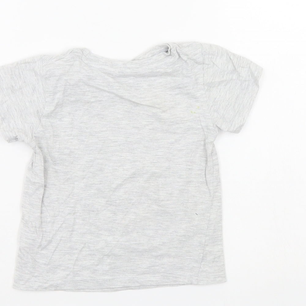 Pep & Co Boys Grey   Basic T-Shirt Size 2-3 Years