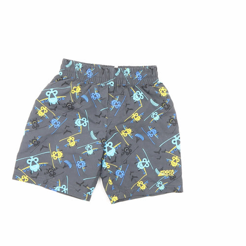Zoggs Boys Grey   Sweat Shorts Size 3 Years - swimming shorts