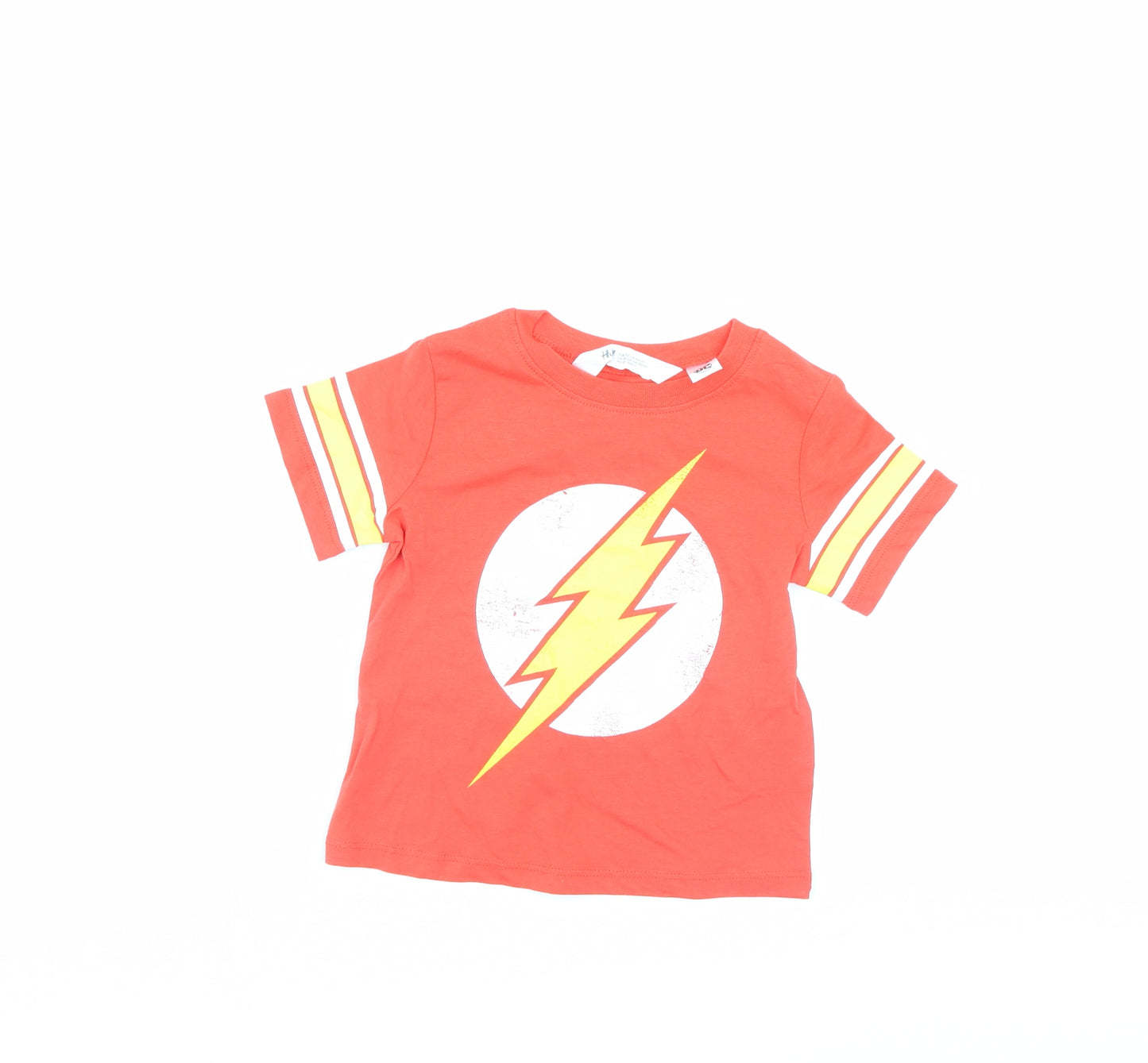 H&M Boys Red   Basic T-Shirt Size 2-3 Years  - DC Comics