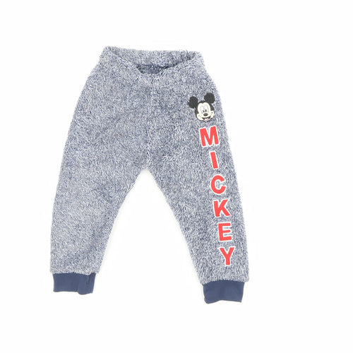 Disney Girls Blue   Sweatpants Trousers Size 12-18 Months  - Micky Mouse