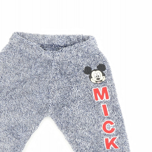 Disney Girls Blue   Sweatpants Trousers Size 12-18 Months  - Micky Mouse