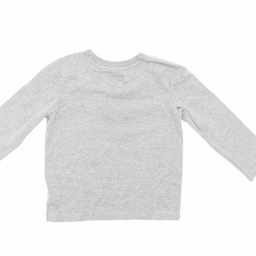 Fierce Frank Boys Grey   Pullover Jumper Size 12-18 Months