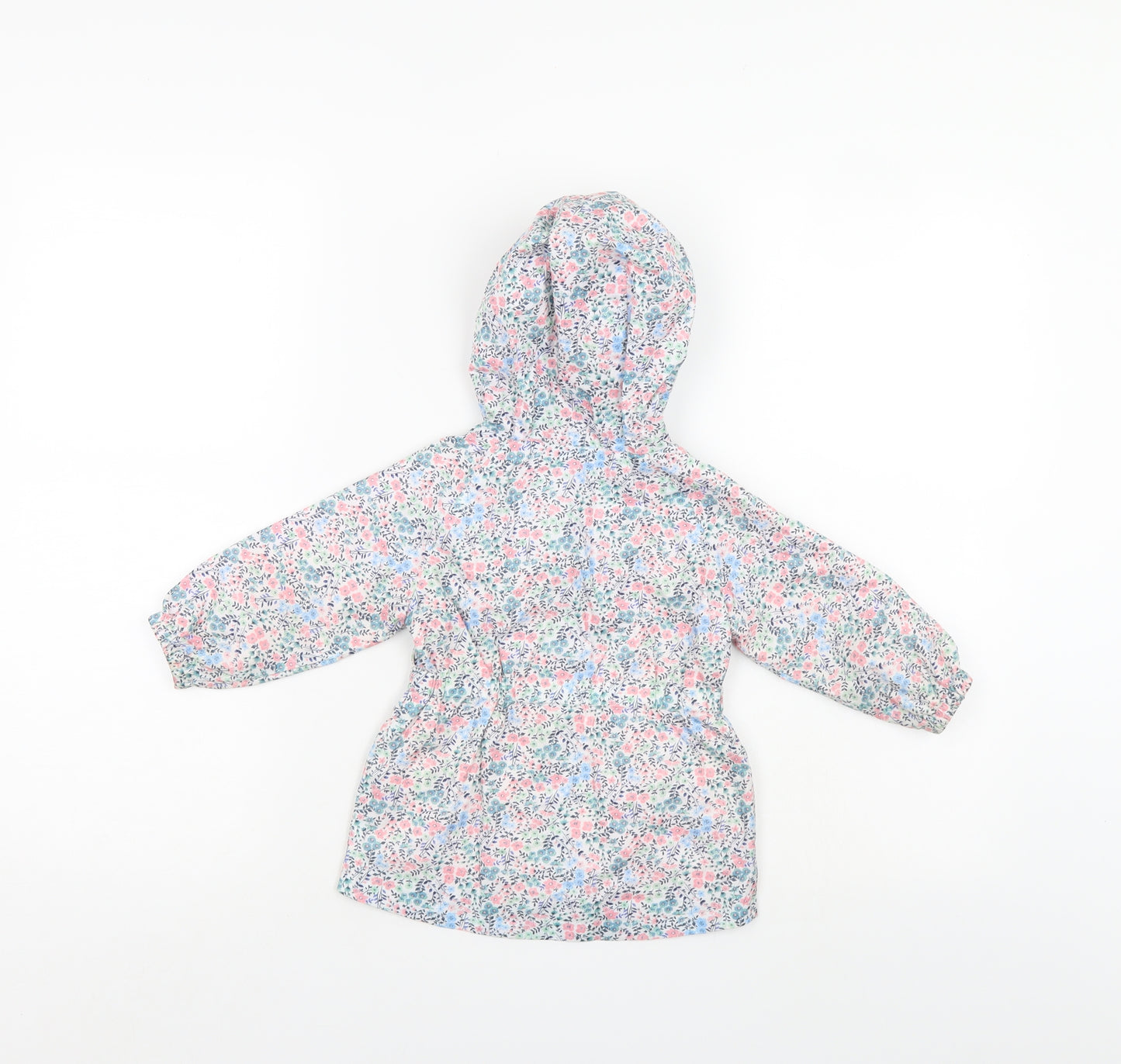 Primark Girls Multicoloured Floral  Basic Coat Coat Size 6-9 Months