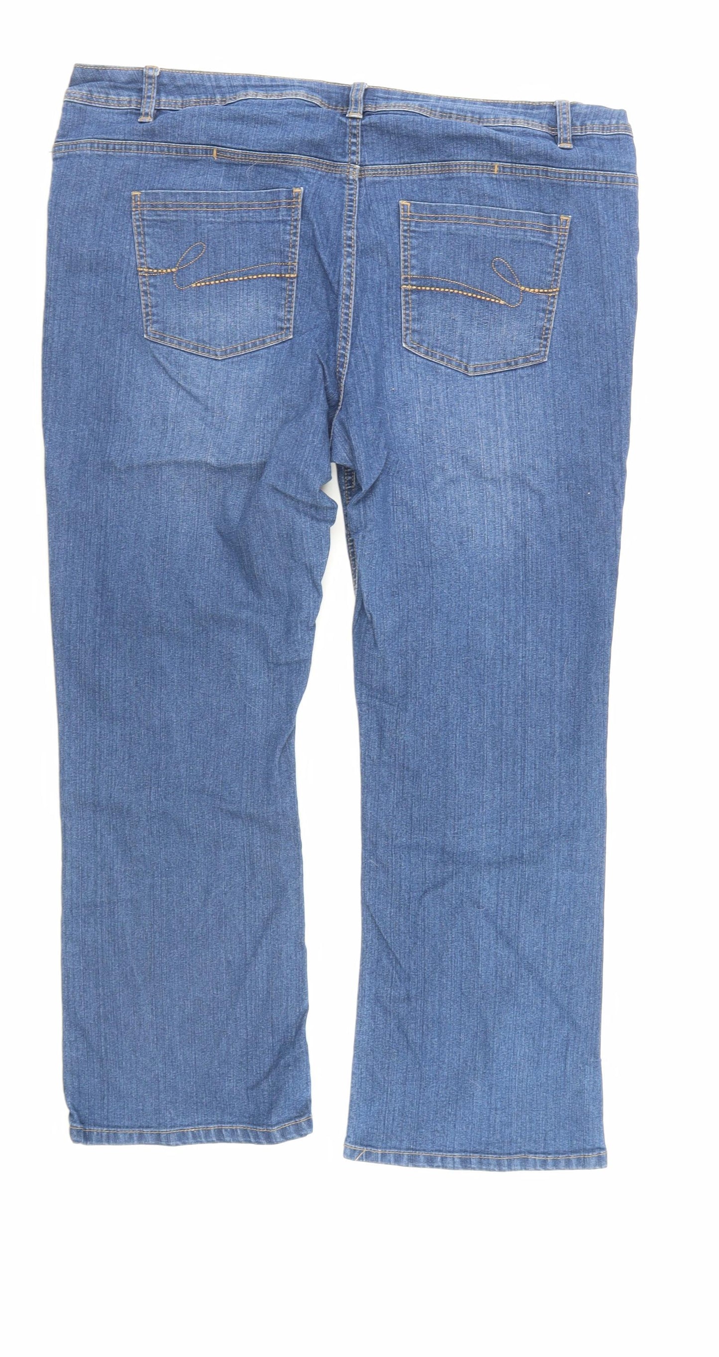 George Womens Blue  Denim Bootcut Jeans Size 18 L27 in