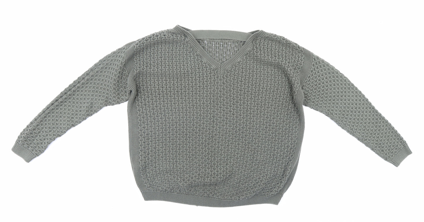 New Look Womens Green   Pullover Jumper Size 10