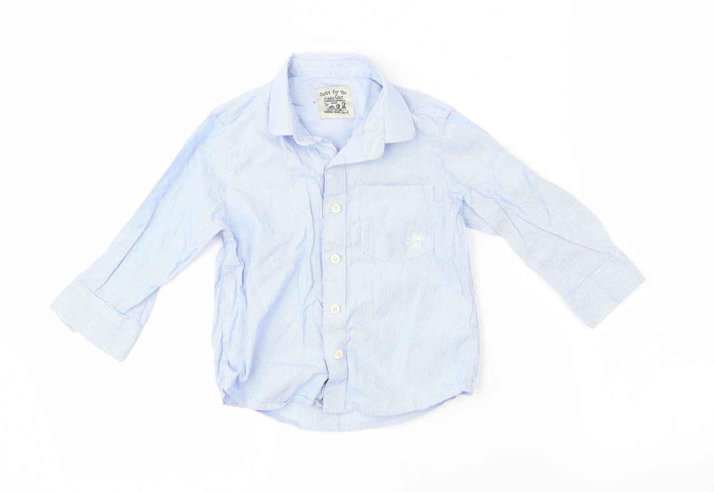 NEXT  Blue Striped  Basic Button-Up Size 18-24 Months