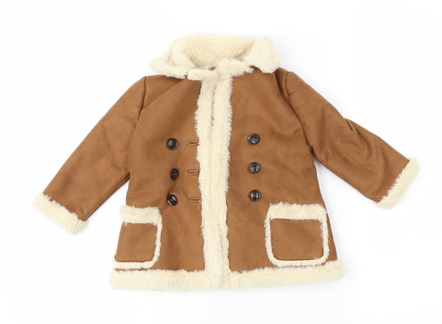 Preworn Baby Brown   Overcoat Coat Size 9-12 Months