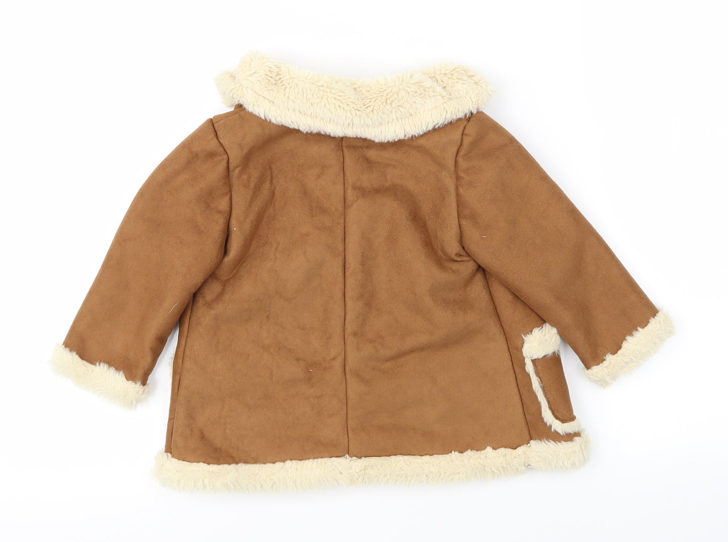 Preworn Baby Brown   Overcoat Coat Size 9-12 Months