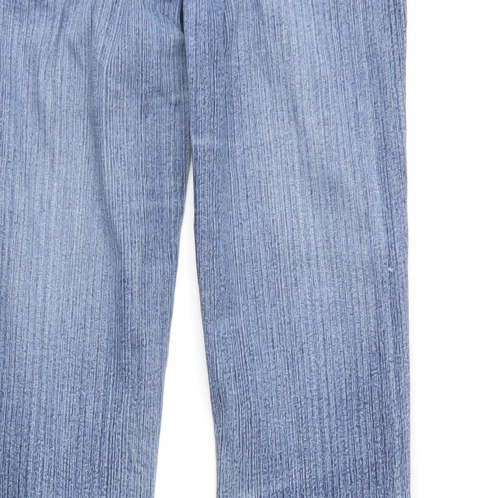 Internacionale Womens Blue   Straight Jeans Size 8 L34 in