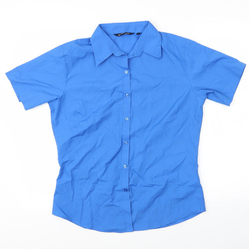 Premier Womens Blue   Basic Button-Up Size 12