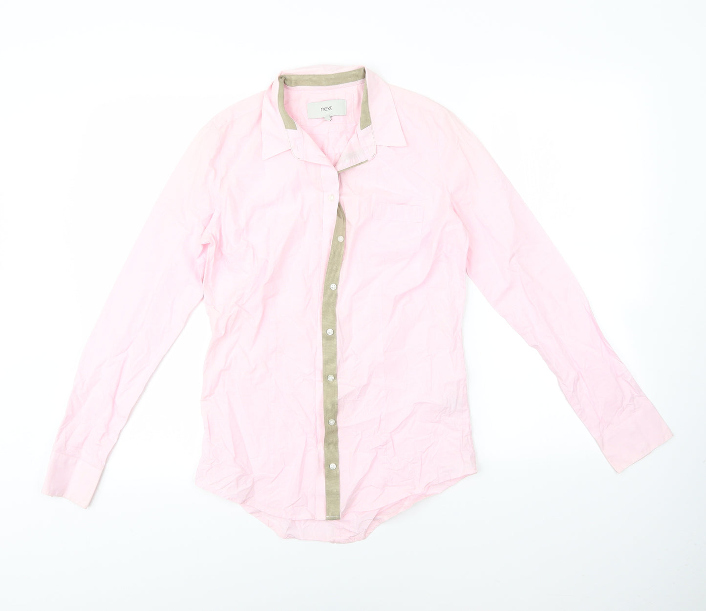 NEXT Womens Pink   Basic Button-Up Size 6
