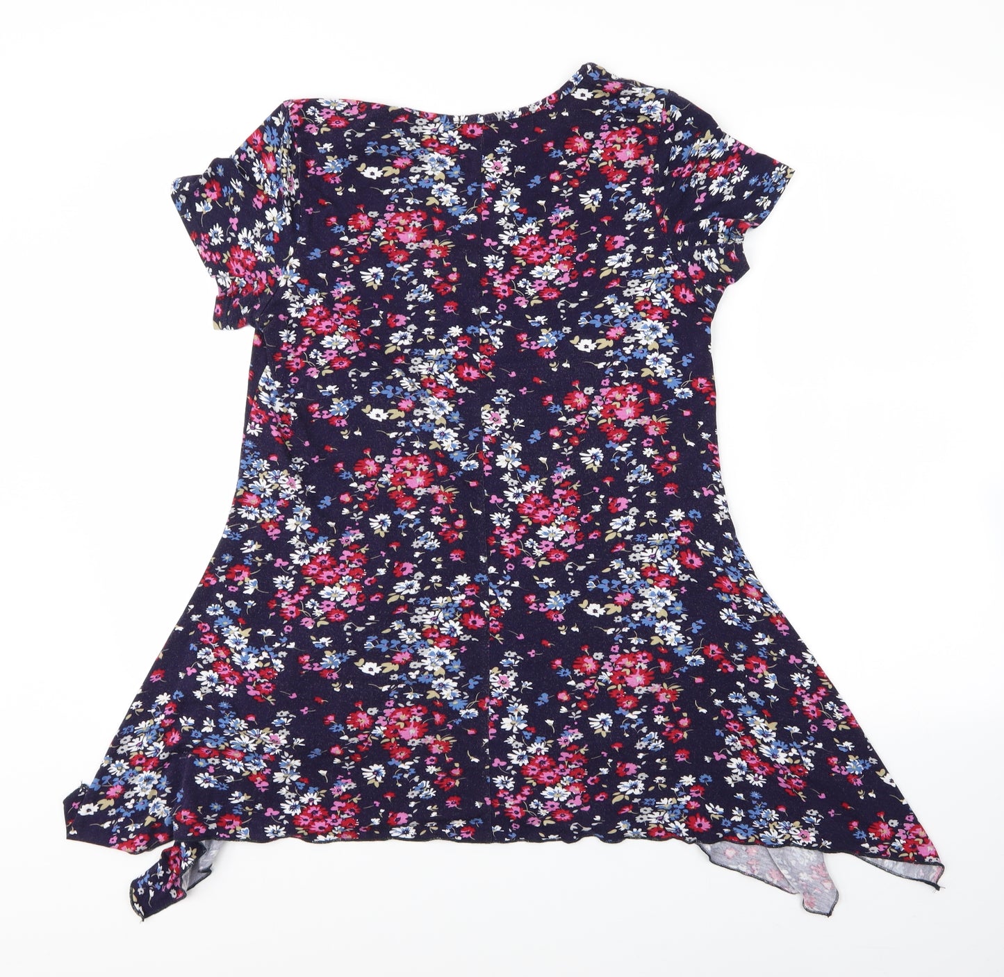 Cruz Womens Purple Floral  A-Line  Size 16
