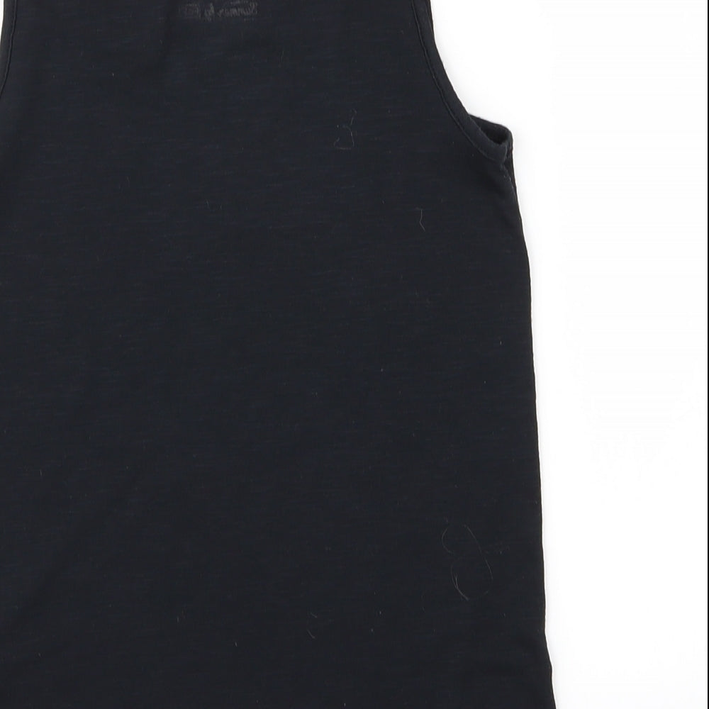 F&F Girls Black   Basic Tank Size 8-9 Years  - Summer