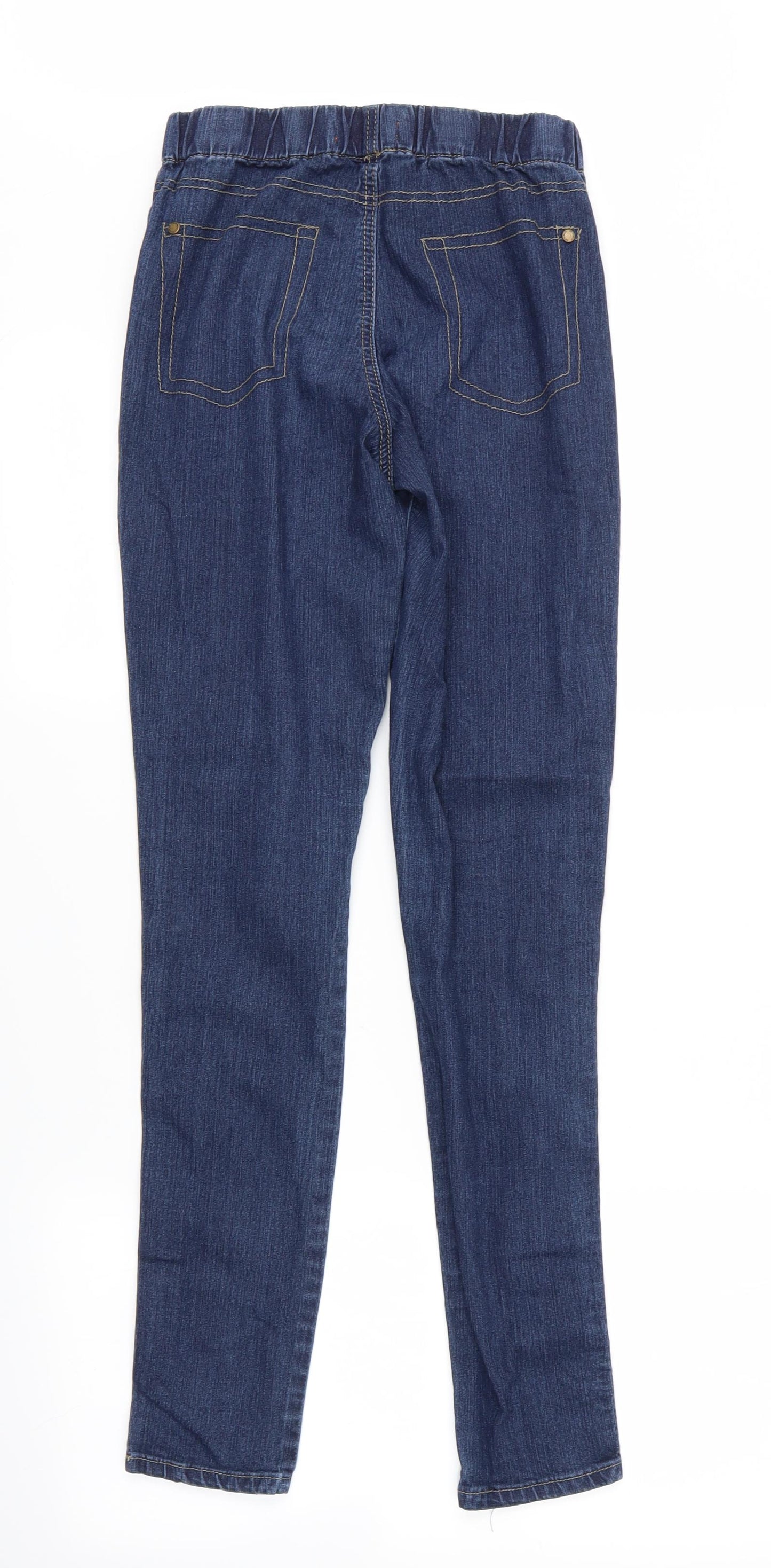 Denim Co. Womens Blue   Straight Jeans Size 8 L36 in