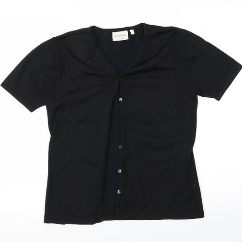 Canda Womens Black   Cardigan Jumper Size M