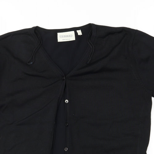 Canda Womens Black   Cardigan Jumper Size M