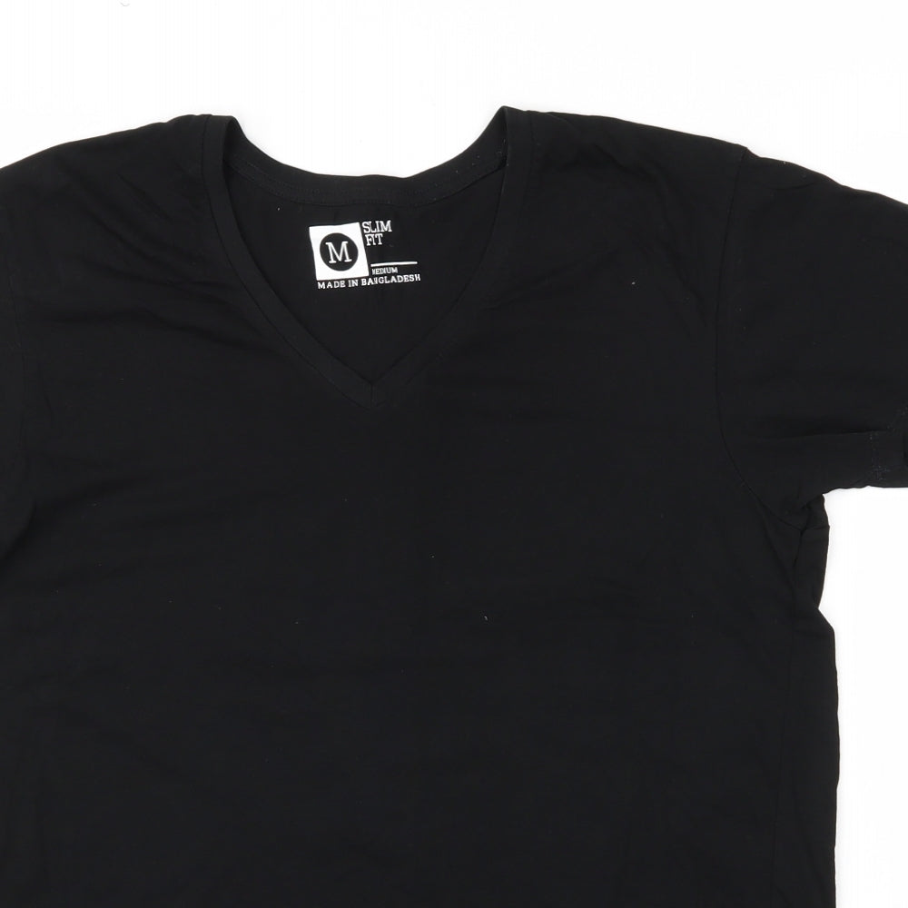 Cedar Wood State Mens Black    T-Shirt Size M