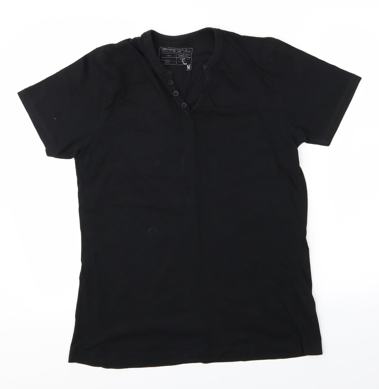 New Look Mens Black    T-Shirt Size M