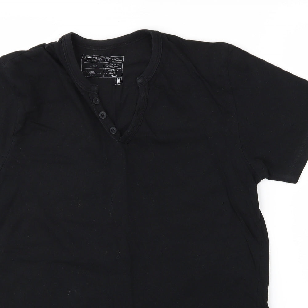New Look Mens Black    T-Shirt Size M