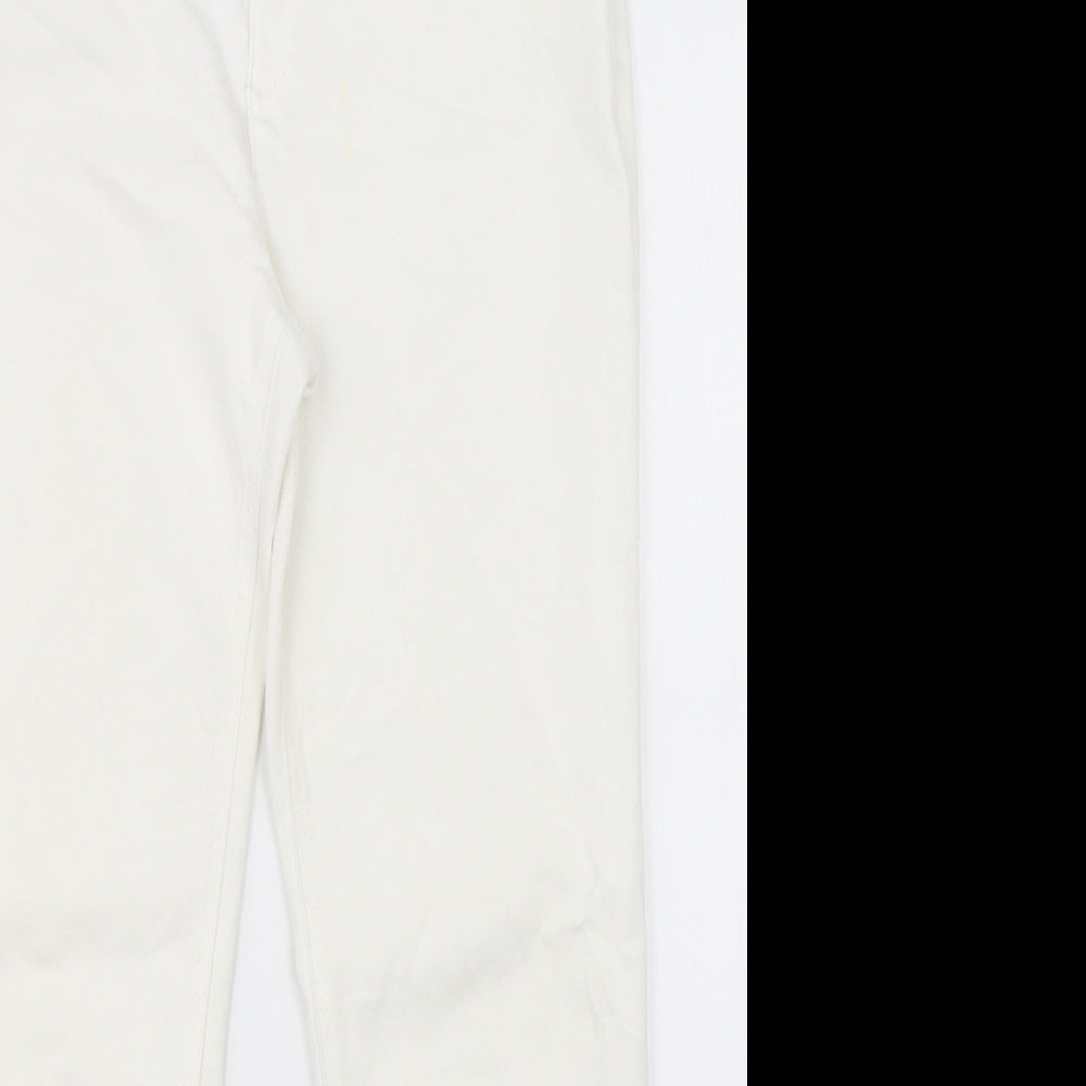 Marks & Spencer Womens White   Straight Jeans Size 16 L28 in