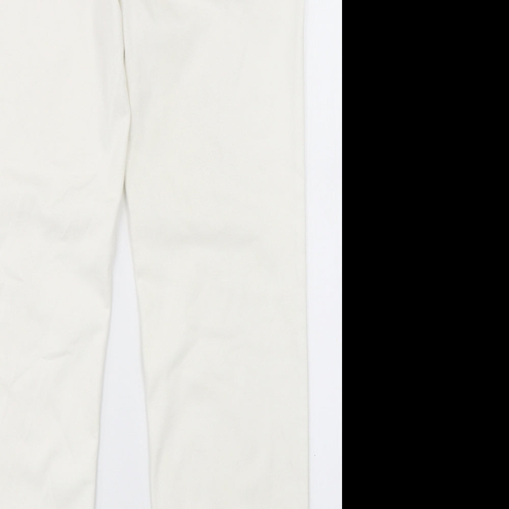 Marks & Spencer Womens White   Straight Jeans Size 16 L28 in