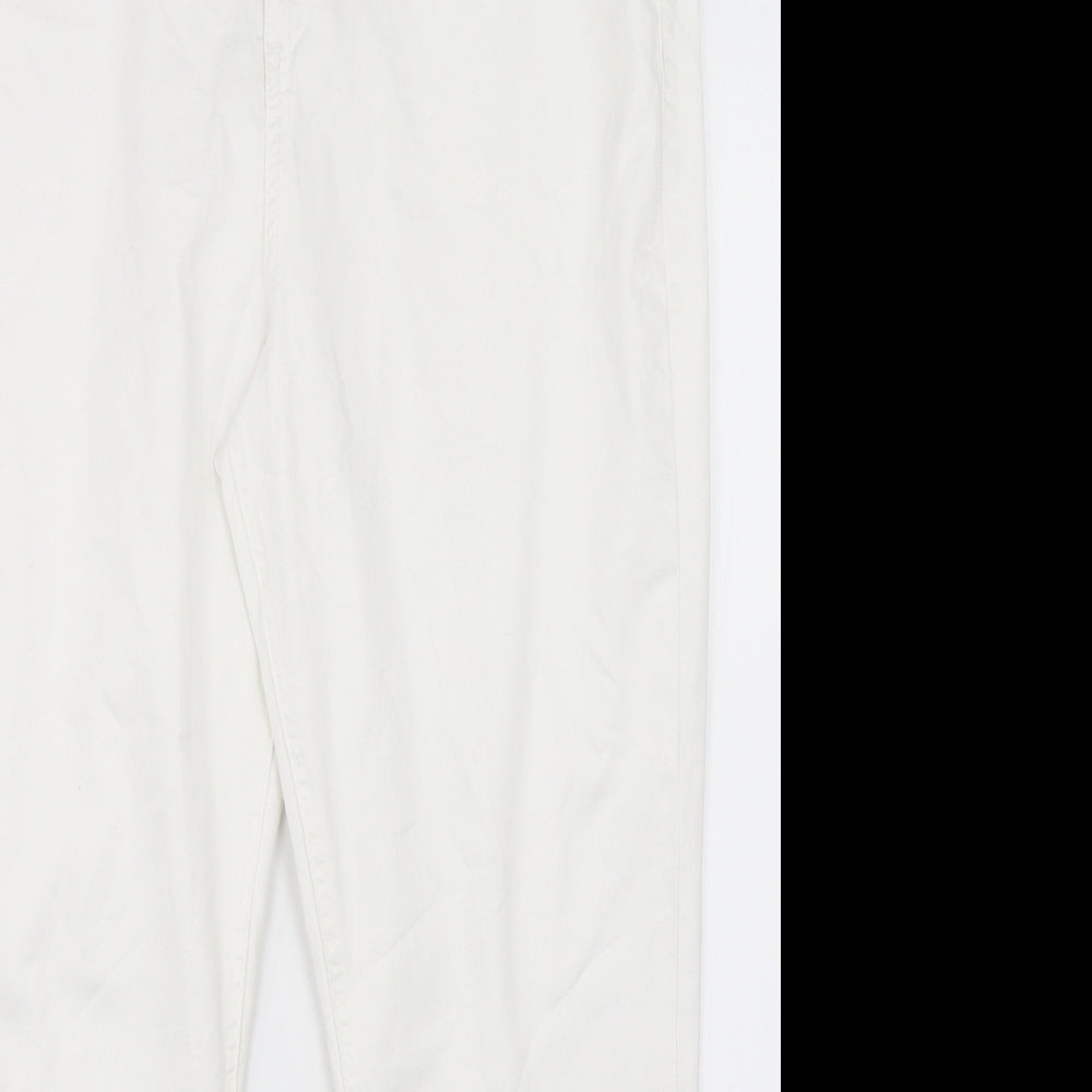 Marks & Spencer Womens White  Denim Skinny Jeans Size 20 L26 in