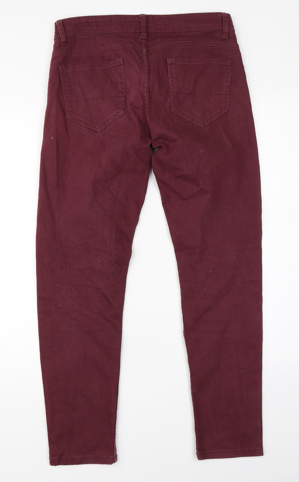 Denim Co. Mens Red  Denim Skinny Jeans Size 30 L30 in
