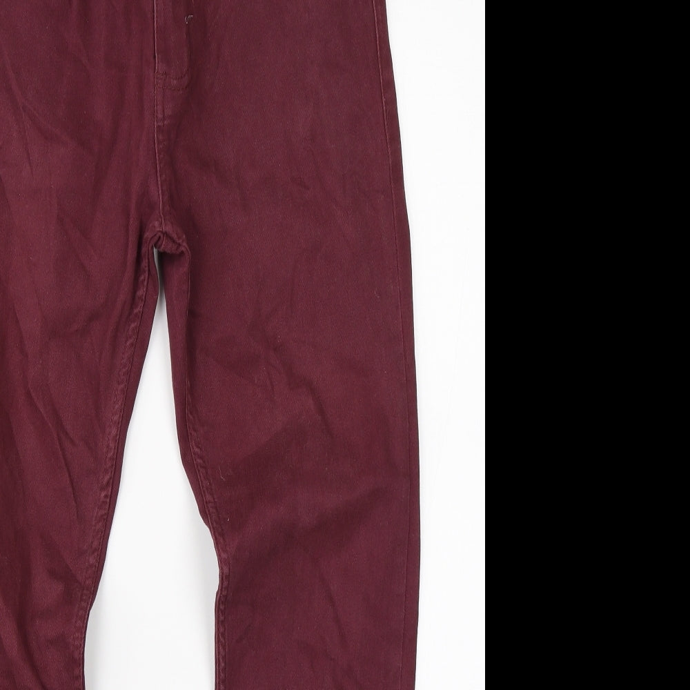 Denim Co. Mens Red  Denim Skinny Jeans Size 30 L30 in