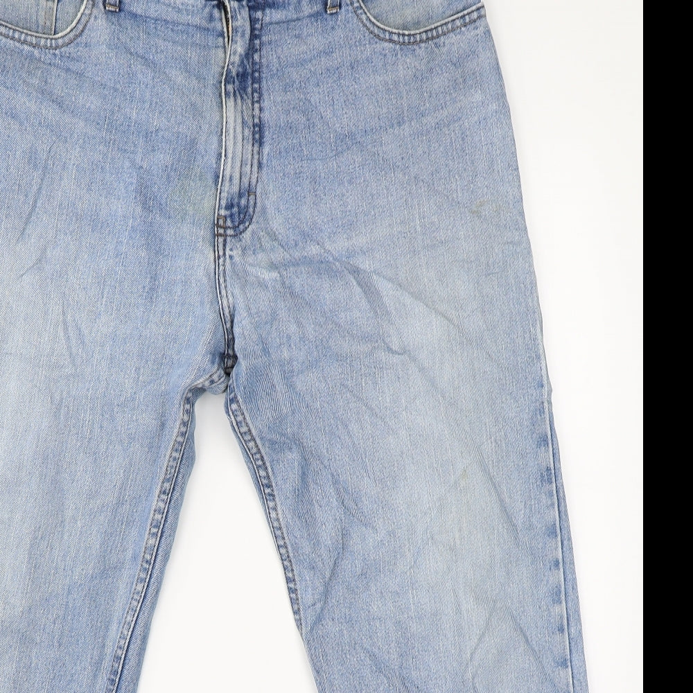 Marks & Spencer Mens Blue  Denim Straight Jeans Size 38 L29 in