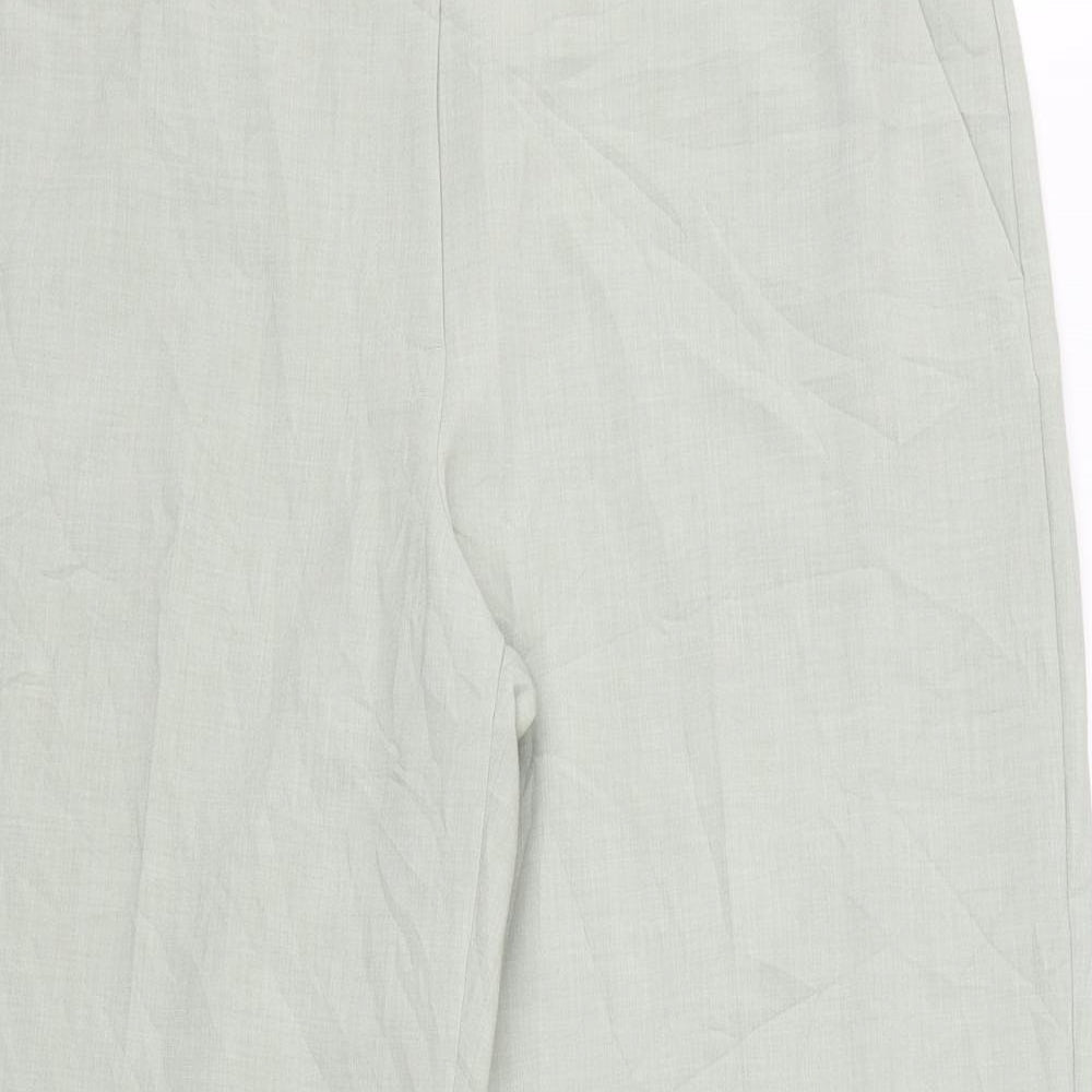 Marks & Spencer Womens Green   Cropped Trousers Size 18 L27 in