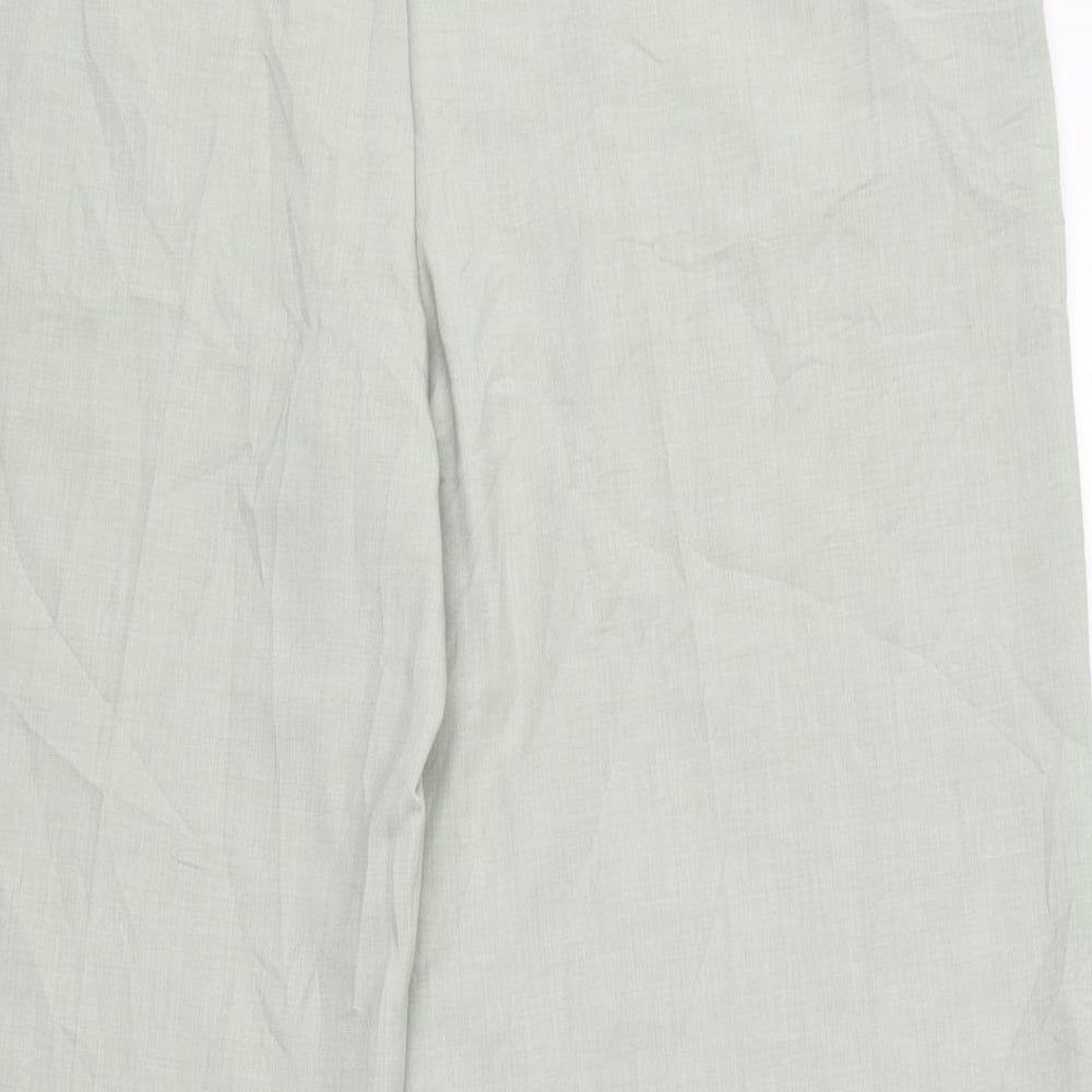 Marks & Spencer Womens Green   Cropped Trousers Size 18 L27 in