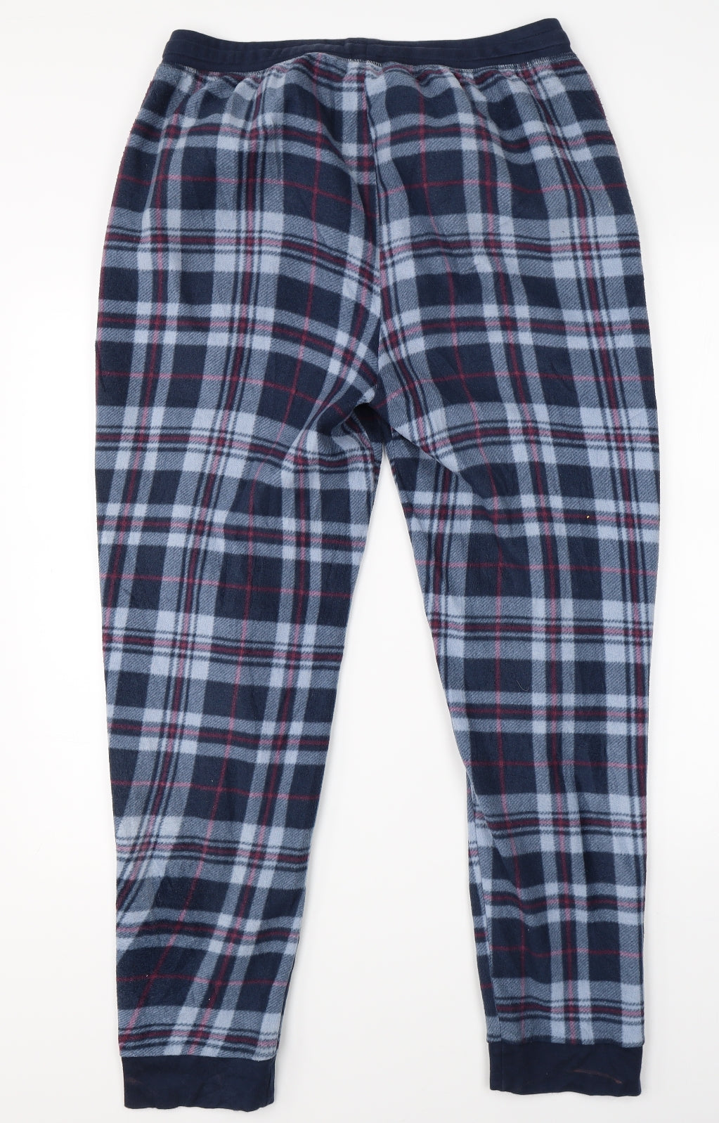 Nutmeg Mens Blue Check   Pyjama Pants Size M