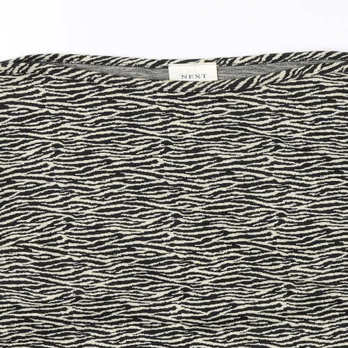 NEXT Womens Brown Animal Print  Basic Blouse Size 12