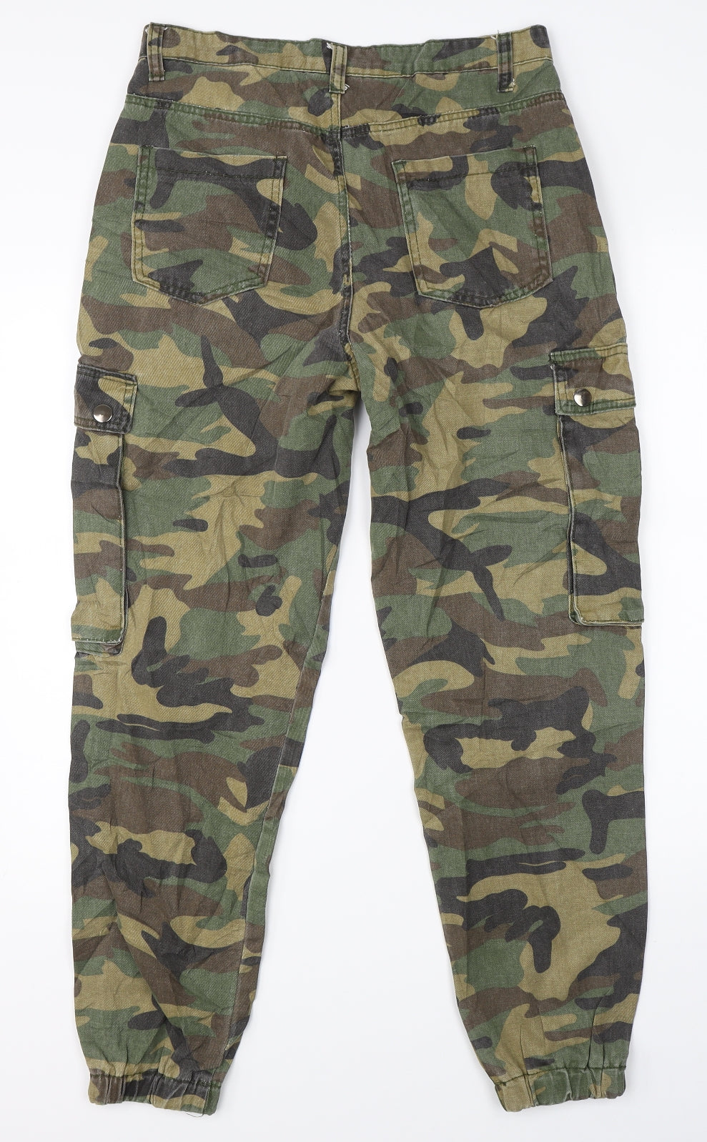 Nasty Gal Womens Green Camouflage Denim Skinny Jeans Size 10 L27 in