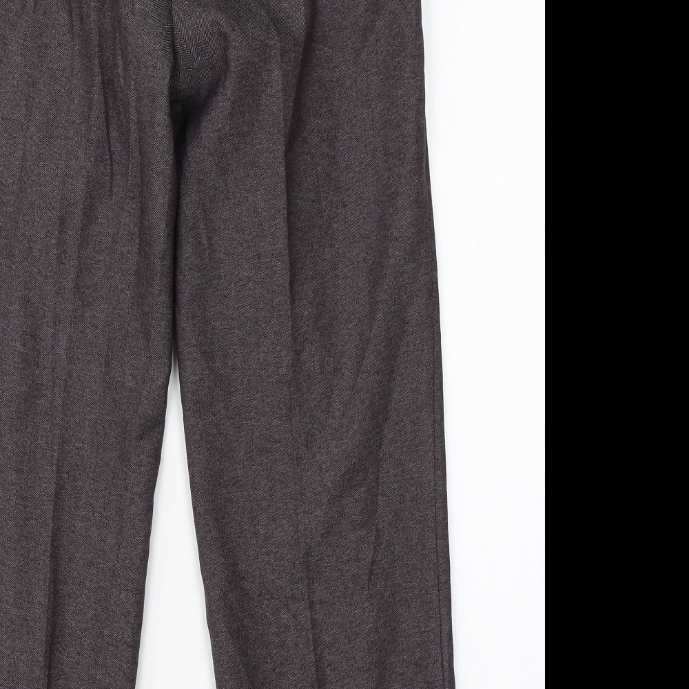 Marks & Spencer Womens Brown   Dress Pants Trousers Size 12 L25 in