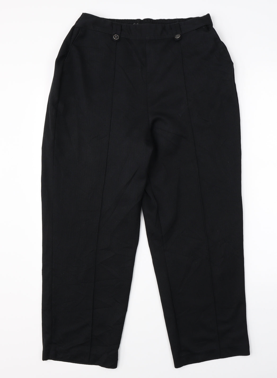 BM Collection Womens Black   Dress Pants Trousers Size 16 L24 in