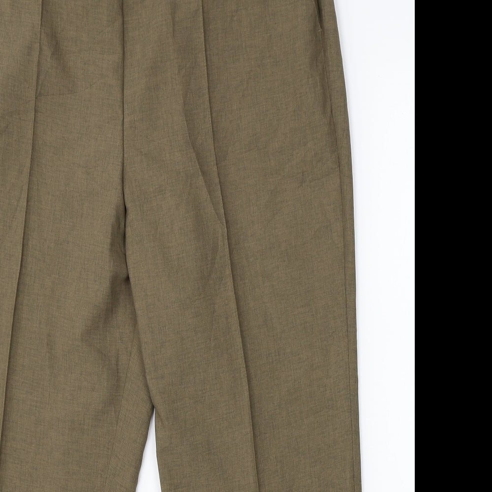 Marks & Spencer Womens Brown   Dress Pants Trousers Size 18 L26 in