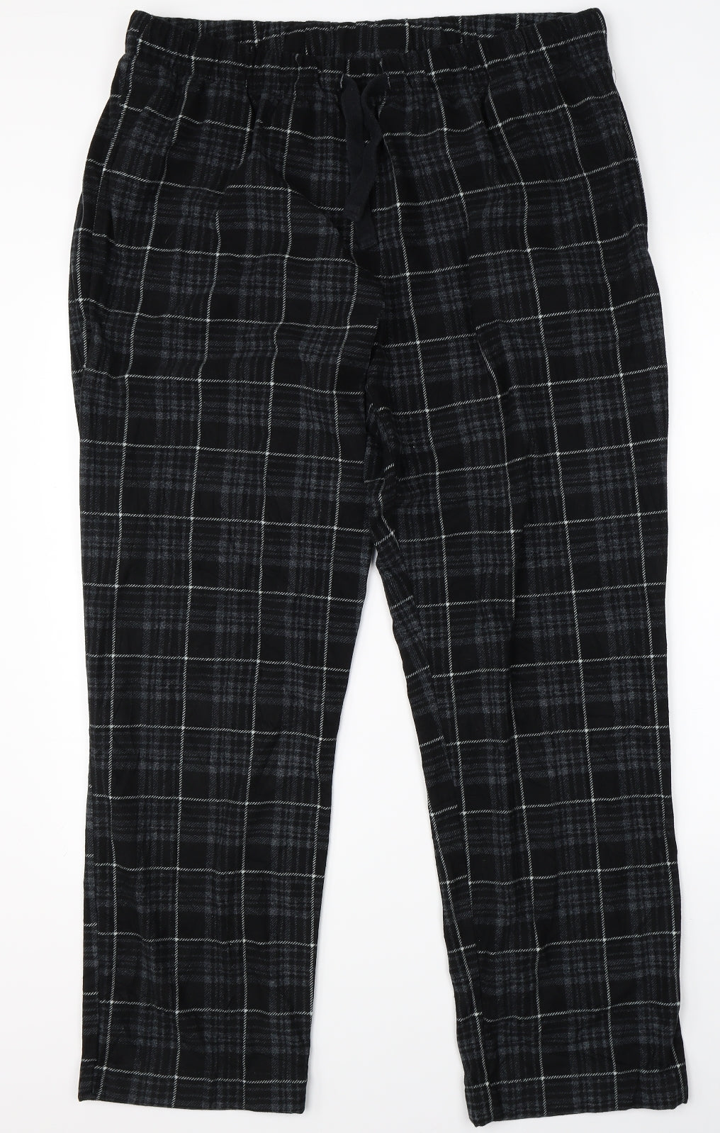 NEXT Mens Black Check   Pyjama Pants Size XL