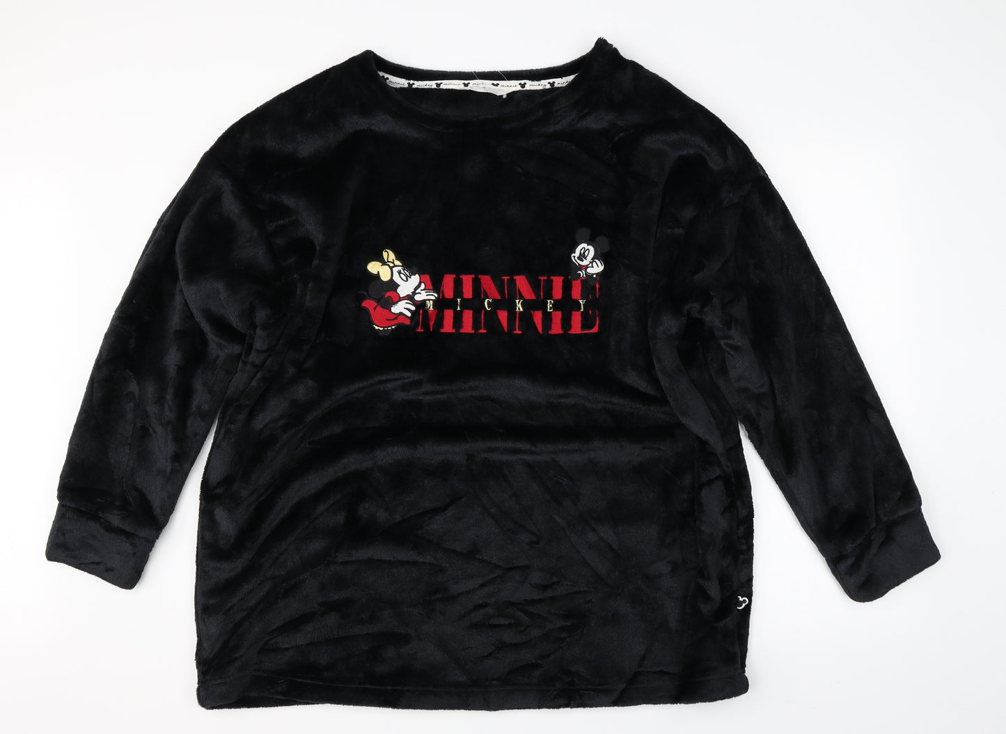 Daydreams Womens Black    Pyjama Top Size 20  - disney minnie