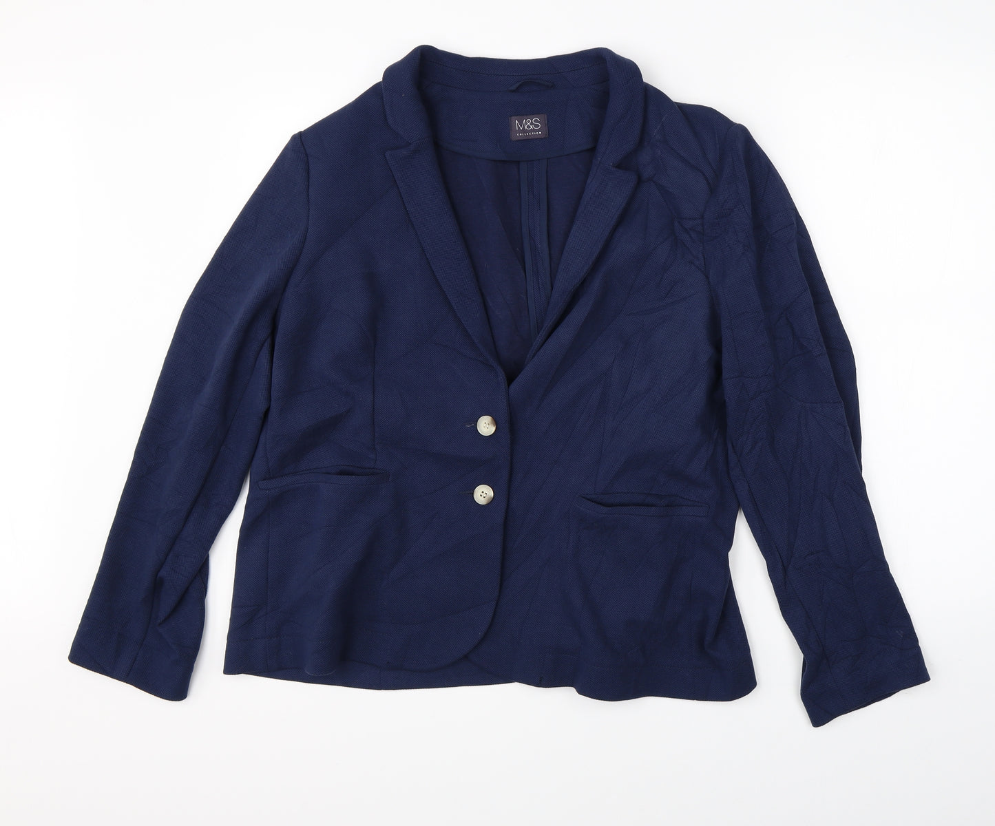 Marks & Spencer Womens Blue   Jacket Blazer Size 22