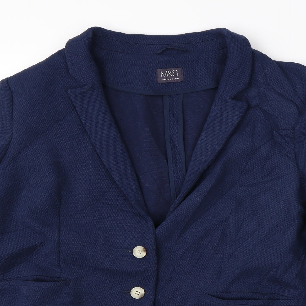 Marks & Spencer Womens Blue   Jacket Blazer Size 22