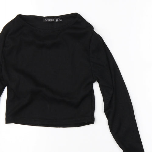 Boohoo Womens Black   Shrug Jumper Size 8