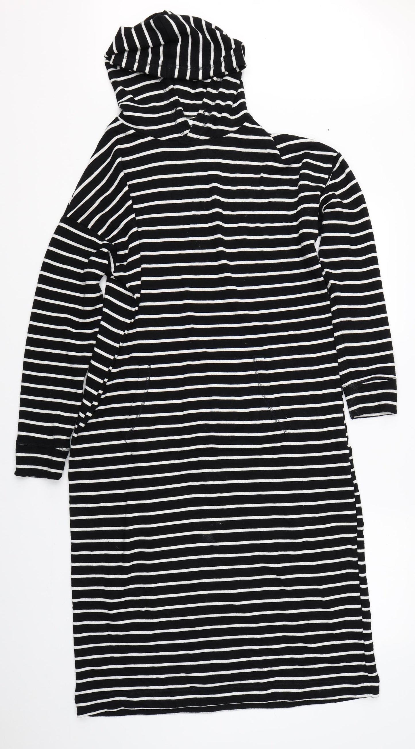 Marks & Spencer Womens Black Striped   Gown Size 10