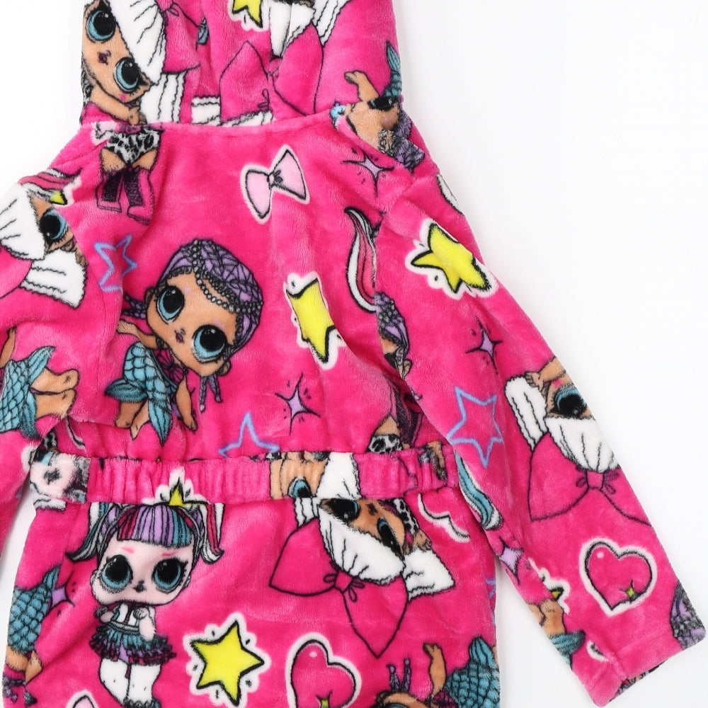 LOL Surprise Girls Pink    Robe Size 7 Years